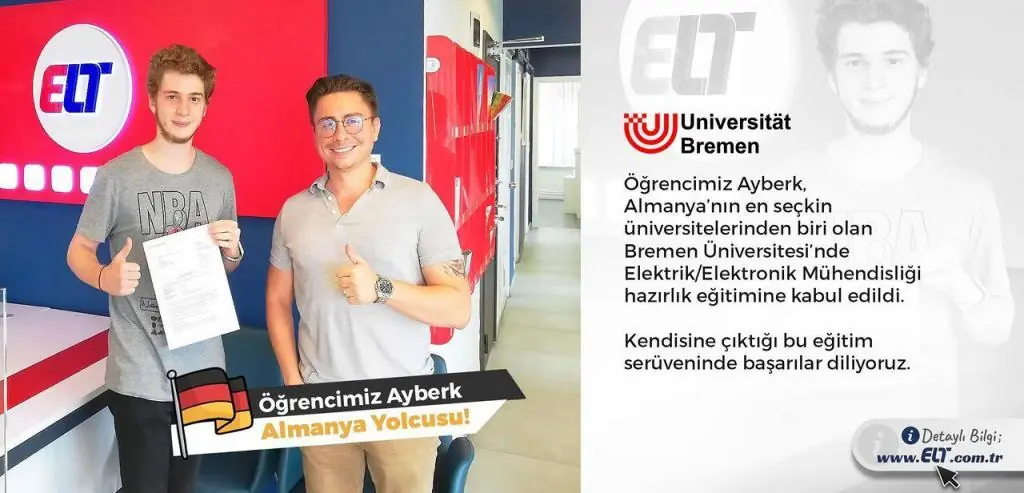 Öğrencimiz Ayberk Almanya Yolcusu!