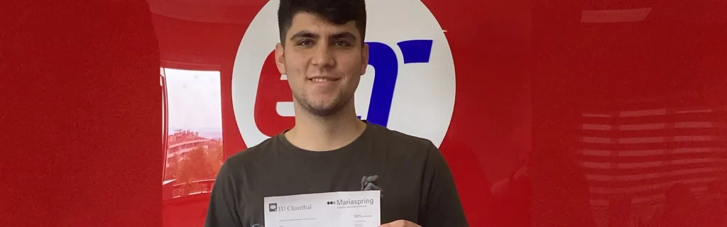 Tolga, Clausthal Teknik Üniversitesi’nden Şartlı Kabul Aldı